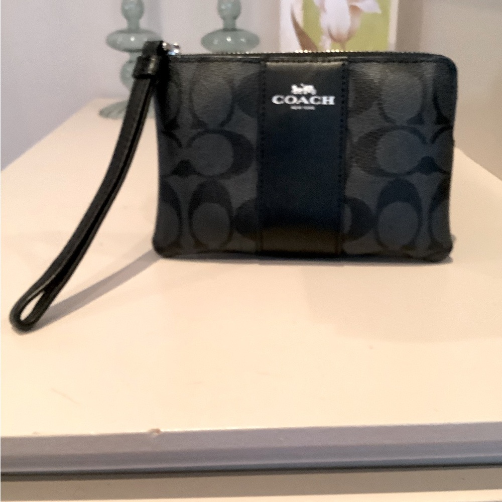 Coach Black Wristlet
